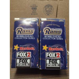 VTG Lot of 2 St. Louis Rams 2002 Bobbleheads #76 Pace #98 Wistrom